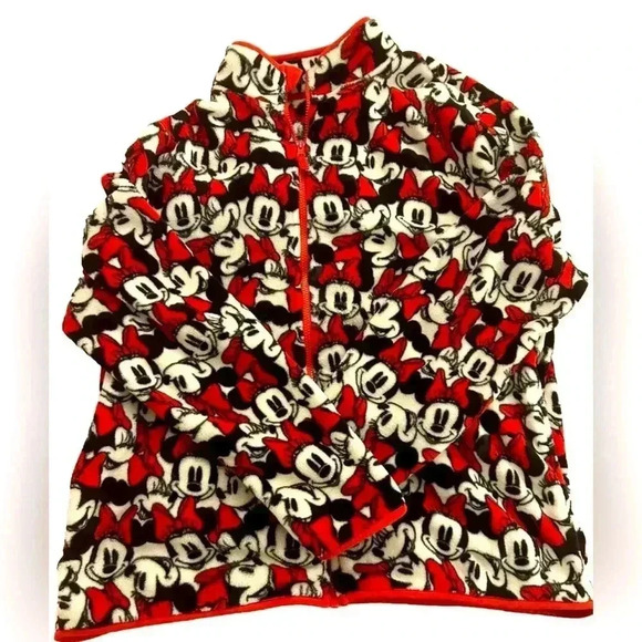 Disney Store Women’s Minnie Mouse Plush Zip Up Size XXL - Picture 1 of 4